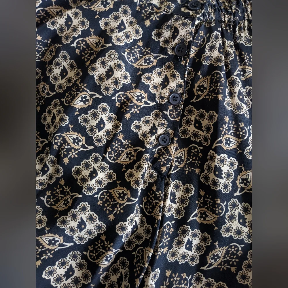 VINTAGE 90's Y2K  Sunflower Floral Print Maxi Skirt  Size Small - Picture 4 of 5